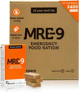 Amazon MRE-9 | Noodrantsoen | 20 jaar houdbaarheid | Extra Vitamines | 24 x 500 g aanbieding
