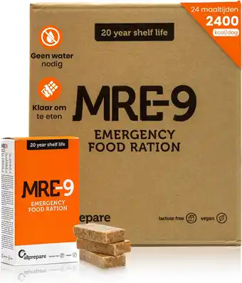 Amazon MRE-9 | Noodrantsoen | 20 jaar houdbaarheid | Extra Vitamines | 24 x 500 g aanbieding
