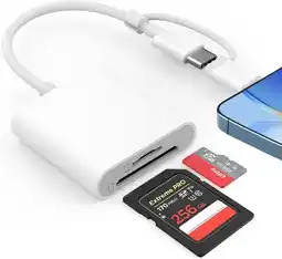 Amazon SD-kaartlezer voor iPhone/iPad/camera, SD-kaartlezer voor iPhone, SD-kaartlezer USB C, SD-kaartlezer, USB C, micro-kaartlezer aanbieding