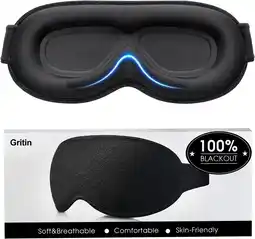 Amazon Gritin 100% Verduisterende Slaapmaskers voor Dames en Heren - Zonder Oogdruk - Ergonomisch Ontwerp 3D-Uitsparing Oogbeweging aanbieding