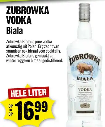 Dirck 3 ZUBROWKA VODKA Biala aanbieding