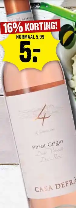 Dirck 3 Pinot Grigio CASA DEFRÀ aanbieding