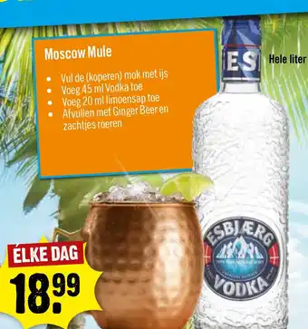Dirck 3 ESBJAERG VODKA aanbieding