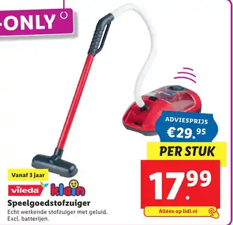 Lidl Speelgoedstofzuiger aanbieding