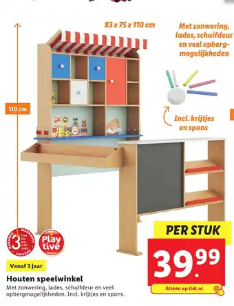 Lidl Houten speelwinkel aanbieding