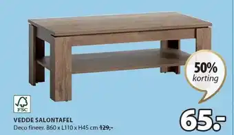 Jysk VEDDE SALONTAFEL aanbieding
