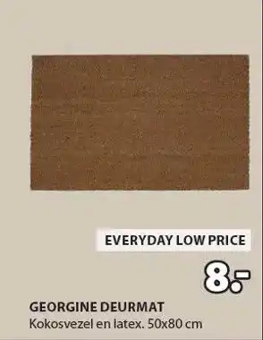 Jysk GEORGINE DEURMAT aanbieding