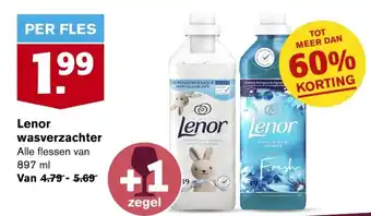 Hoogvliet Lenor wasverzachter 897ml aanbieding