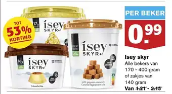 Hoogvliet Isey skyr 170-400 gram aanbieding