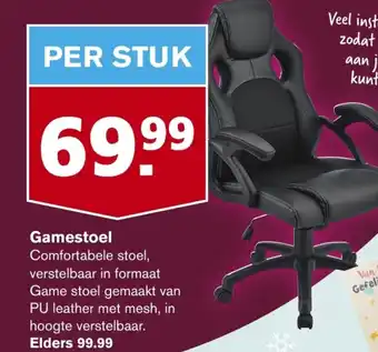 Hoogvliet Gamestoel aanbieding