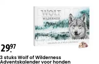 Zooplus 3 stuks Wolf of Wilderness Adventskalender voor honden aanbieding