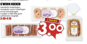 De Boerenschuur G'WOON KOEKEN aanbieding