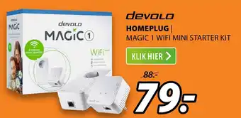 Expert devolo HOMEPLUG | MAGIC 1 WIFI MINI STARTER KIT aanbieding