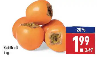 ALDI Kakifruit 1 kg. aanbieding