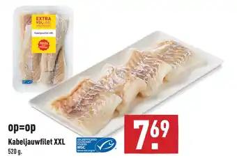 ALDI Kabeljauwfilet XXL 520 g. aanbieding