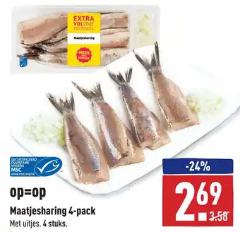 ALDI Maatjesharing 4-pack aanbieding