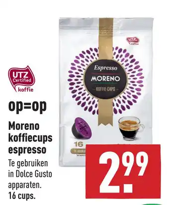 ALDI Moreno koffiecups espresso aanbieding