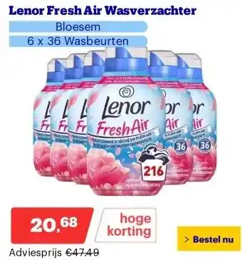 Bol.com Lenor Fresh Air Wasverzachter aanbieding