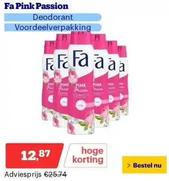 Bol.com Fa Pink Passion aanbieding