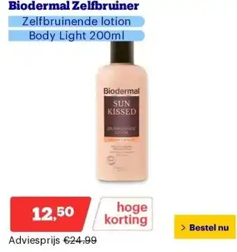 Bol.com Biodermal Zelfbruiner aanbieding