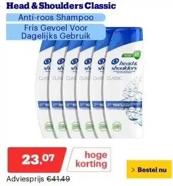 Bol.com Head & Shoulders Classic aanbieding