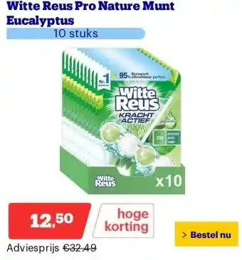 Bol.com Witte Reus Pro Nature Munt Eucalyptus aanbieding