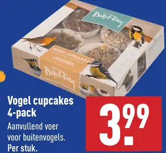 ALDI Vogel cupcakes 4-pack aanbieding