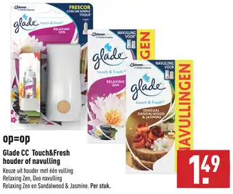 ALDI Glade CC Touch&Fresh houder of navulling aanbieding