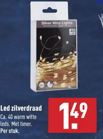 ALDI Led zilverdraad aanbieding