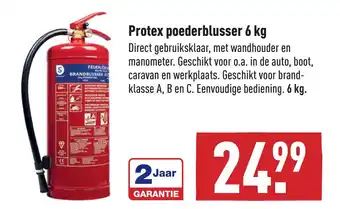 ALDI Protex poederblusser 6 kg aanbieding