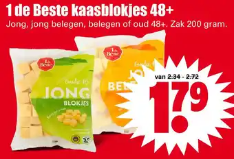 Dirk 1 de Beste kaasblokjes 48+ aanbieding