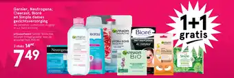 Etos Garnier, Neutrogena, Clearasil, Bioré en Simple dames gezichtsverzorging aanbieding