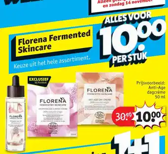 Kruidvat Florena Fermented Skincare aanbieding