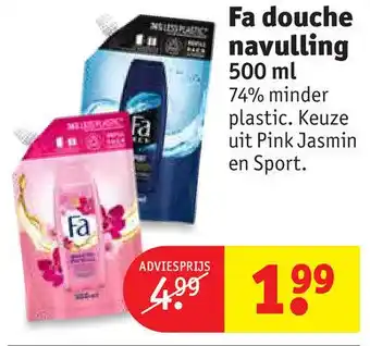 Kruidvat Fa douche navulling aanbieding