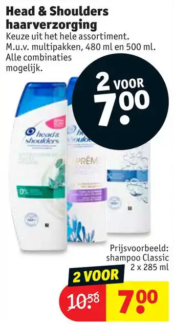 Kruidvat Head & Shoulders haarverzorging aanbieding