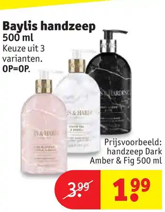 Kruidvat Baylis handzeep aanbieding