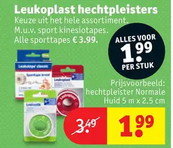 Kruidvat Leukoplast hechtpleisters aanbieding