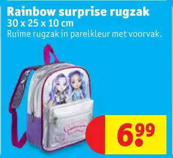 Kruidvat Rainbow surprise rugzak aanbieding