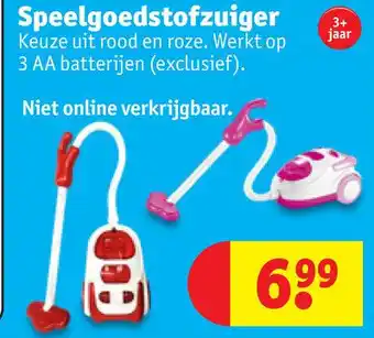 Kruidvat Speelgoedstofzuiger aanbieding