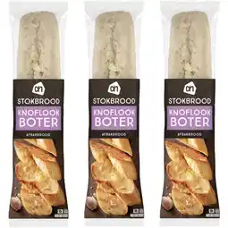 Albert Heijn AH Stokbrood knoflookboter 3-pack aanbieding