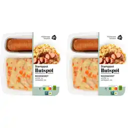 Albert Heijn AH Stamppot hutspot met rookworst 2-pack aanbieding