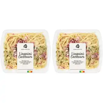 Albert Heijn AH Linguini carbonara 2-pack aanbieding