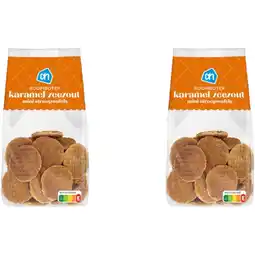 Albert Heijn AH Stroopwafel mini karamel zeezout 2-pack aanbieding