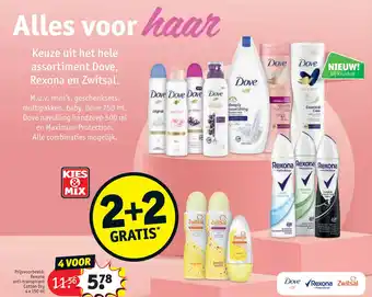 Kruidvat Keuze uit het hele assortiment Dove, Rexona en Zwitsal. aanbieding