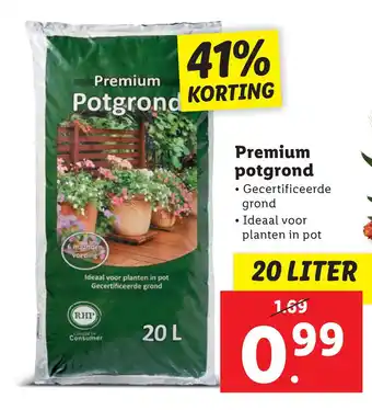 Lidl Premium potgrond aanbieding