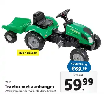 Lidl FALKO Tractor met aanhanger aanbieding