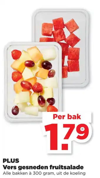 PLUS PLUS Vers gesneden fruitsalade aanbieding