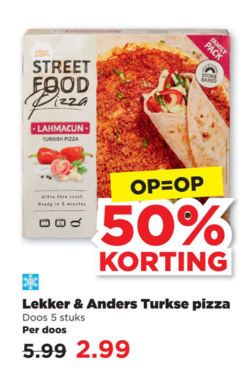 PLUS Lekker & Anders Turkse pizza aanbieding