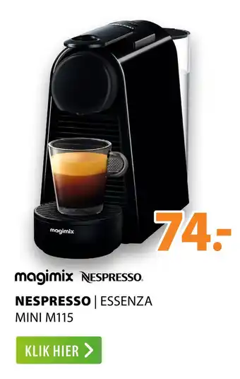 Expert NESPRESSO magimix aanbieding