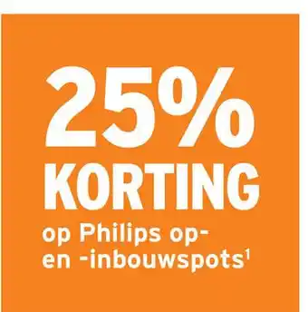 GAMMA op Philips op- en -inbouwspots aanbieding